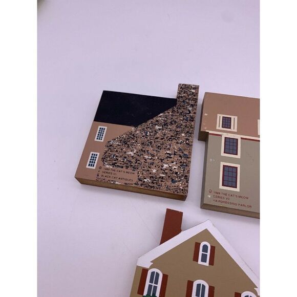 3 Vintage Cats Meow Village Series VII - Picture 6 of 11